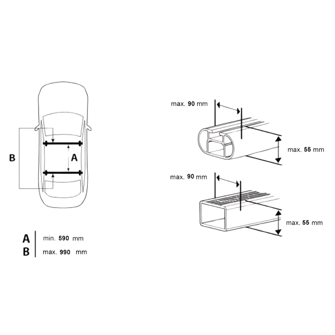 TopBox 480 Duo, matta musta