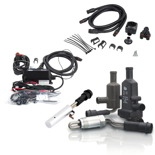 Calix-moottorilämmitin sisätilapistokkeella & BC1207 12v/7A ylläpitolaturilla